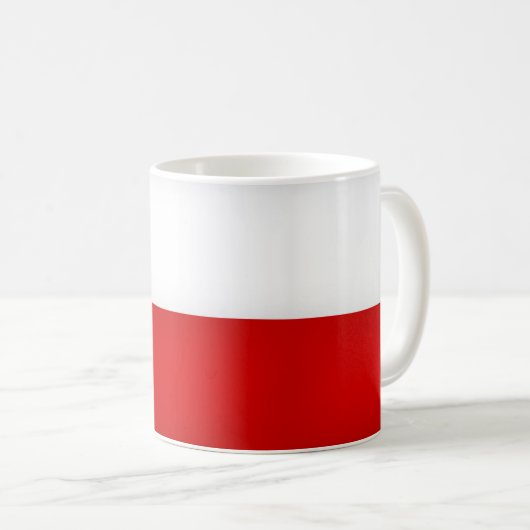 Poolse vlag koelen koffiemok (Voorkant rechts)