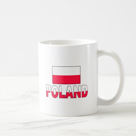Poolse vlag koffiemok (Rechts)