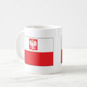 Poolse vlag koffiemok (Voorkant links)
