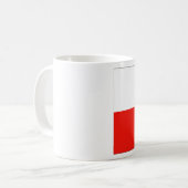Poolse vlag koffiemok (Voorkant links)