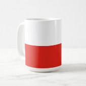 Poolse vlag koffiemok (Voorkant links)