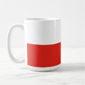 Poolse vlag koffiemok (Links)
