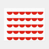 Poolse vlag labels (Vel)