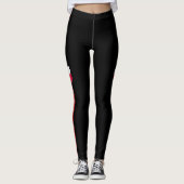 Poolse vlag leggings (Voorkant)