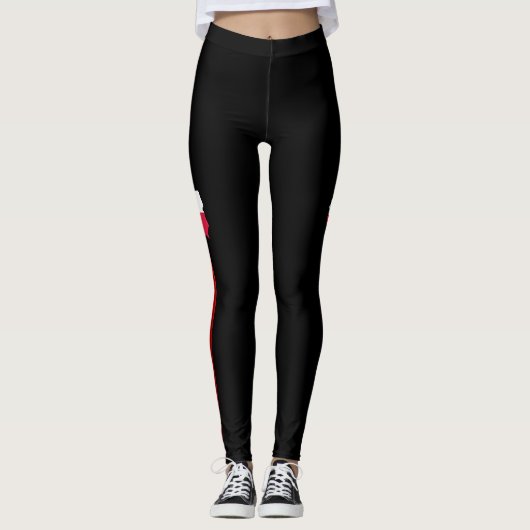 Poolse vlag leggings (Voorkant)