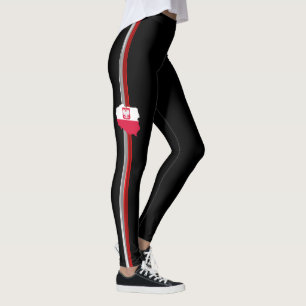 Poolse vlag leggings