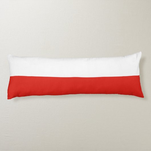 Poolse vlag lichaamskussen (Achterkant)