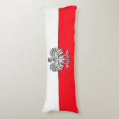 Poolse vlag lichaamskussen (Voorkant Verticaal)