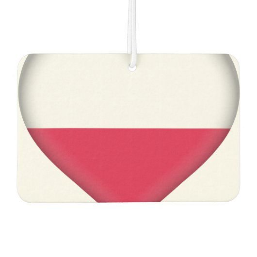 Poolse vlag luchtverfrisser (Voorkant)
