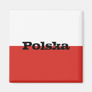 Poolse vlag magneet