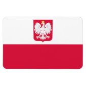 Poolse vlag magneet (Horizontaal)