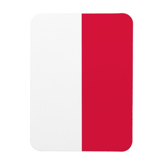 Poolse vlag magneet (Verticaal)