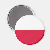 Poolse vlag magneet (Voorkant / Achterkant)