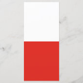 Poolse vlag menu (Achterkant)