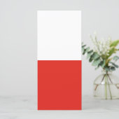 Poolse vlag menu (Staand voorkant)