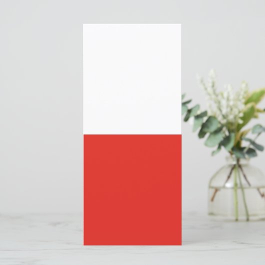 Poolse vlag menu (Staand voorkant)