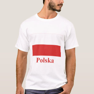 Poolse vlag met naam in het Pools T-shirt