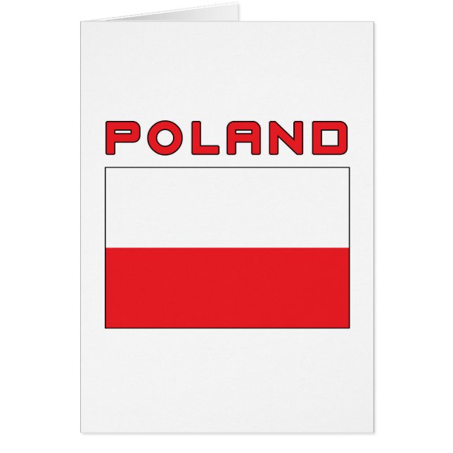 Poolse vlag met Polen (Voorkant)