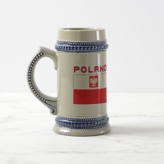Poolse vlag met Polen Bierpul (Links)