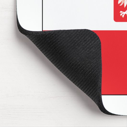 Poolse vlag met Polen Muismat (Hoek)