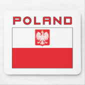Poolse vlag met Polen Muismat (Voorkant)