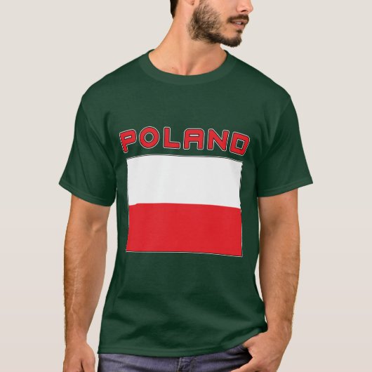Poolse vlag met Polen T-shirt (Voorkant)
