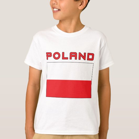 Poolse vlag met Polen T-shirt (Voorkant)