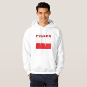 Poolse vlag met Polska Hoodie (Voorkant volledig)