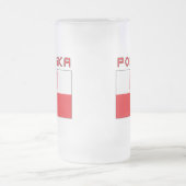 Poolse vlag met Polska Matglas Bierpul (Center)