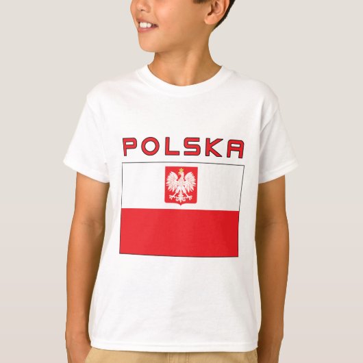 Poolse vlag met Polska T-shirt (Voorkant)