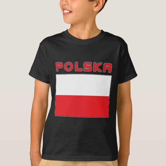 Poolse vlag met Polska T-shirt (Voorkant)