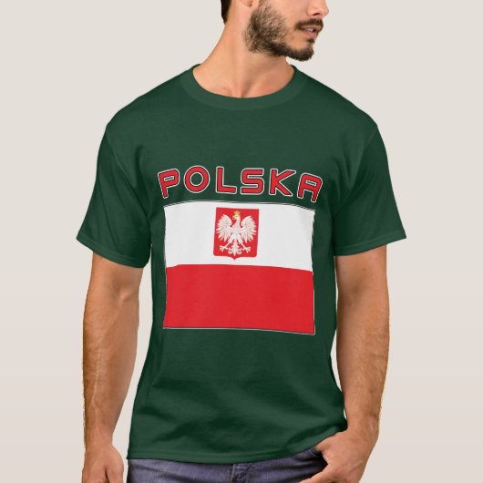 Poolse vlag met Polska T-shirt (Voorkant)