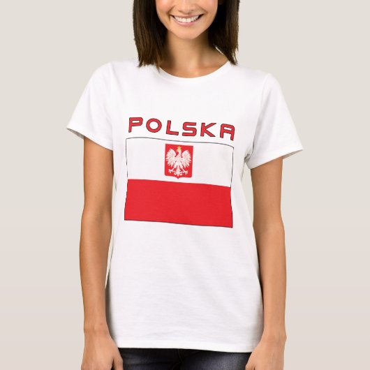 Poolse vlag met Polska T-shirt (Voorkant)