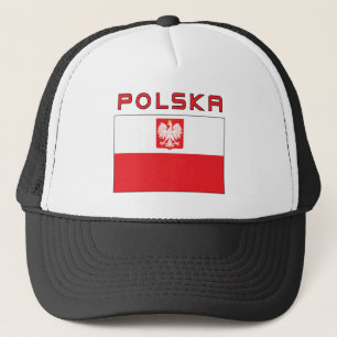 Poolse vlag met Polska Trucker Pet