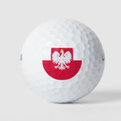 Poolse vlag (met wapen) golfballen (Voorkant)