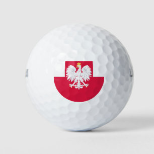 Poolse vlag (met wapen) golfballen