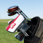 Poolse vlag (met wapen) golfheadcover (Insitu)