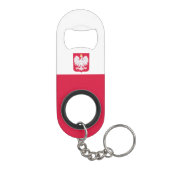 Poolse vlag mini flessenopener (Achterkant)