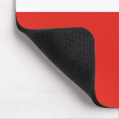 Poolse vlag muismat (Hoek)