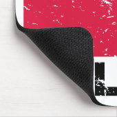 Poolse  vlag muismat (Hoek)