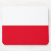 Poolse Vlag Muismat (Voorkant)