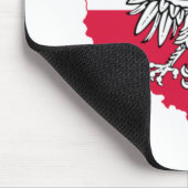 Poolse Vlag Muismat met Landkaart (Hoek)