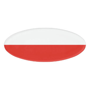 Poolse vlag naambadge