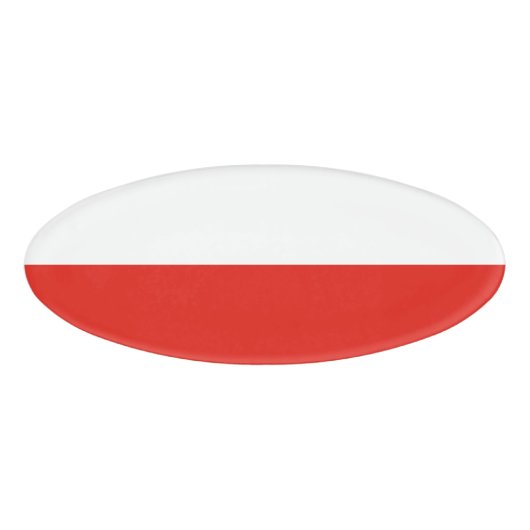 Poolse vlag naambadge (Voorkant)