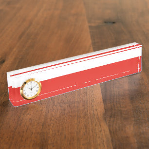 Poolse vlag naambordje