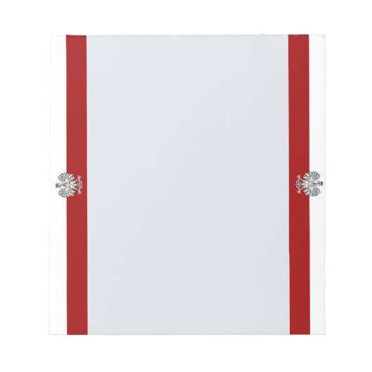 Poolse vlag notitieblok (Voorkant)