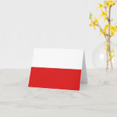 Poolse vlag Notitiekaart (Gele Bloem)