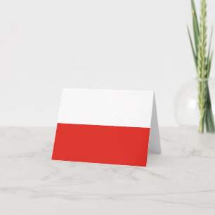 Poolse vlag notitiekaartje