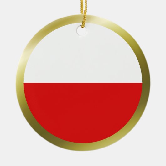 Poolse Vlag Ornament (Voorkant)
