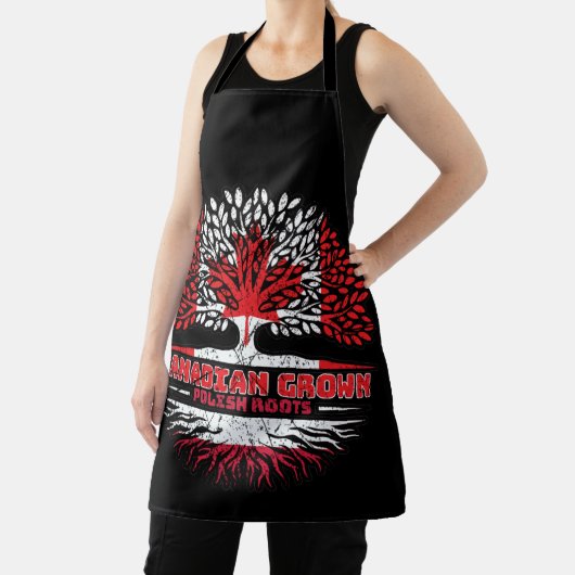 Poolse vlag over bomen in Canada Schort (Insitu)